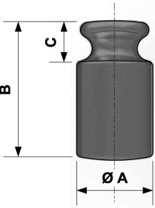 định dạng và kích thước quả cân chuẩn oiml zwiebel cấp chính xác m1 1g - 10kg