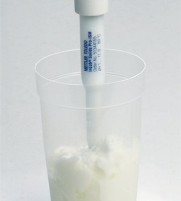 đo độ ph trong mẫu sữa chua