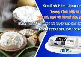 Xác định hàm lượng tinh bột trong tinh bột tự nhiên