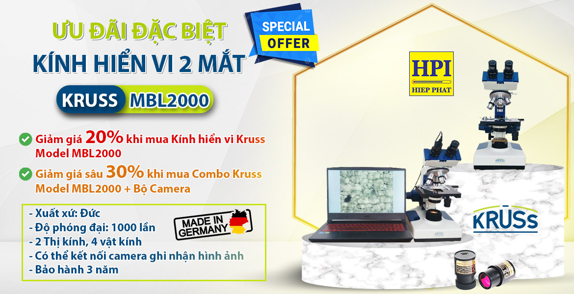 ưu đãi đặc biệt kính hiển vi kruss model mbl2000