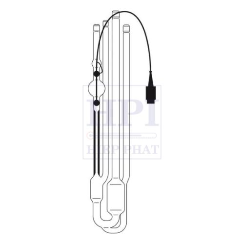 Nhớt Kế Mao Quản Thủy Tinh Ubbelohde DIN Cảm Biến TC Xylem