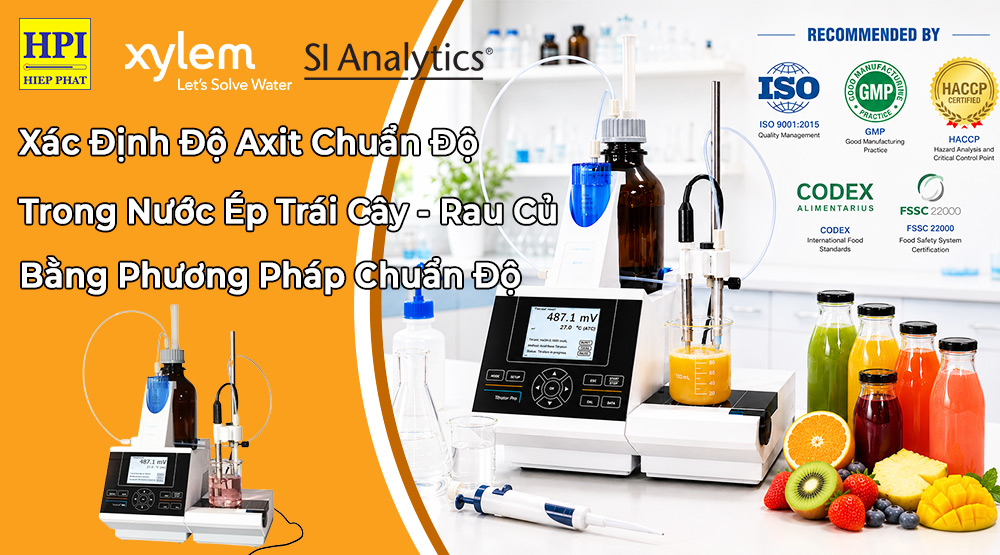 Xác Định Độ Axit Chuẩn Độ Trong Nước Ép Trái Cây, Rau Củ Bằng Phương Pháp Chuẩn Độ Điện Thế Theo TCVN 5483:2007